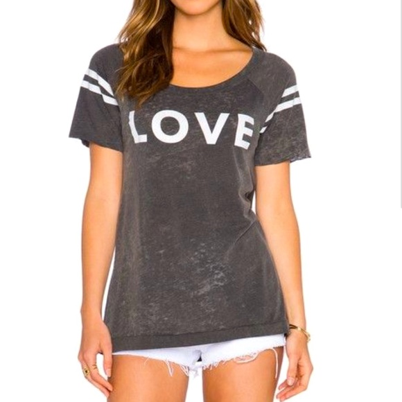 Chaser Tops - NWOT Chaser “LOVE” shirt Size Small